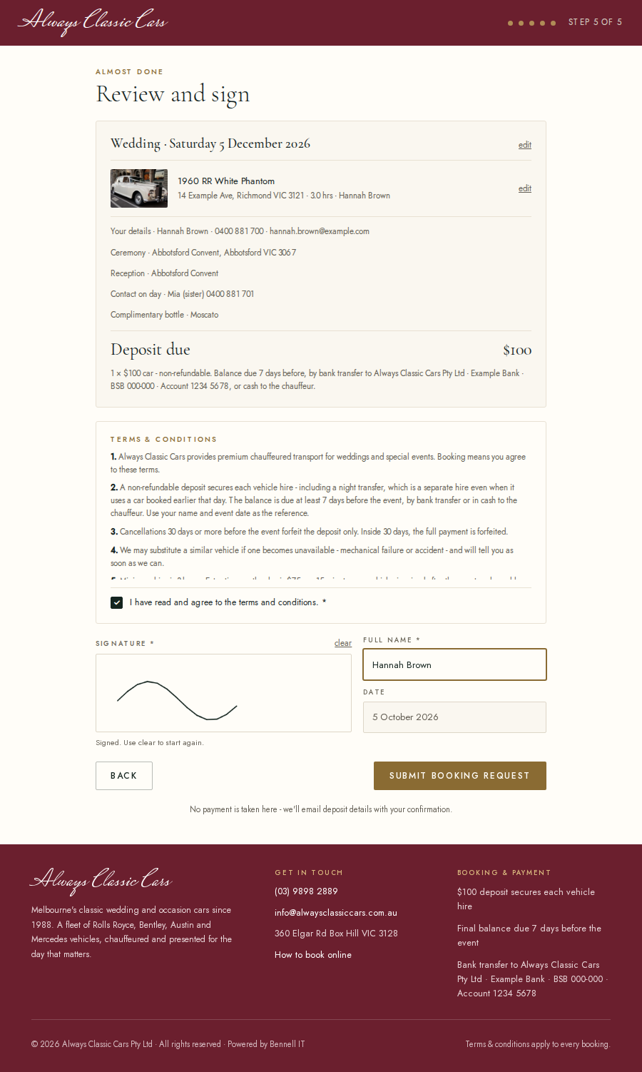 Review and sign